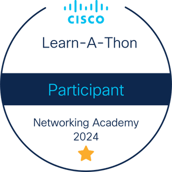 Networking Academy Learn-A-Thon 2024 badge